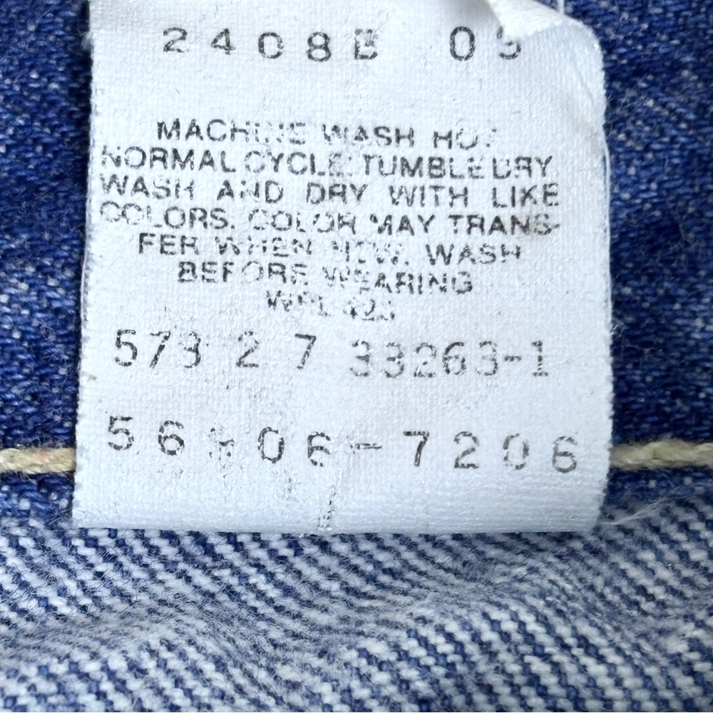 Vintage Levi’s Orange Tab 90’s high rise tapered denim jeans - Picture 7 of 10